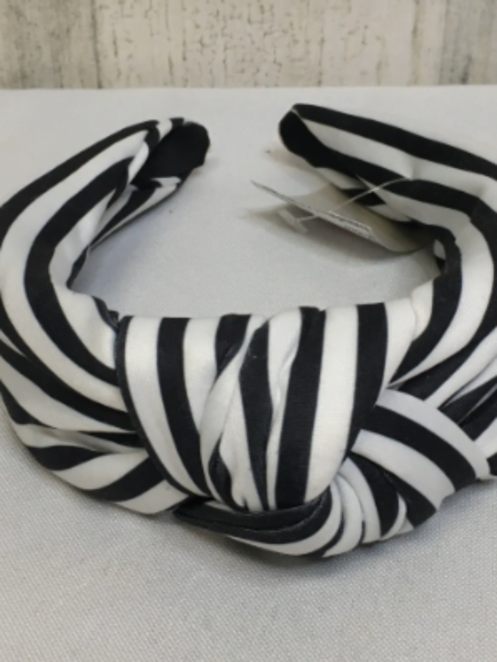 New lele sadoughi black and white stripe headband